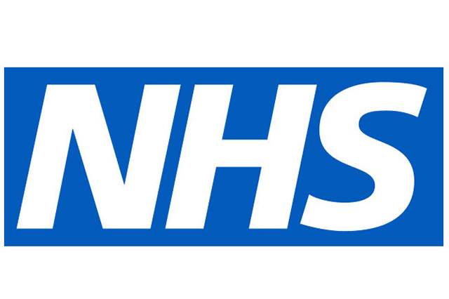 NHS Logo White on blue backgroung